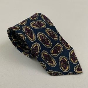 Robert Talbott Best of Class for Nordstrom Vintage Dark Blue w/ Maroon Gems Tie